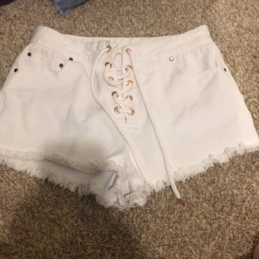 white shorts